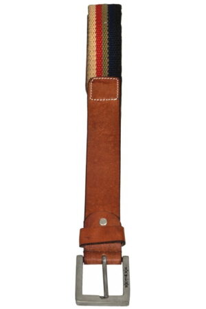 Mens plus size leather canvas combintaion leather belt casual wear xmex fashion