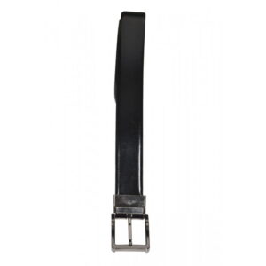 Mens formal black leather classic plus size belt