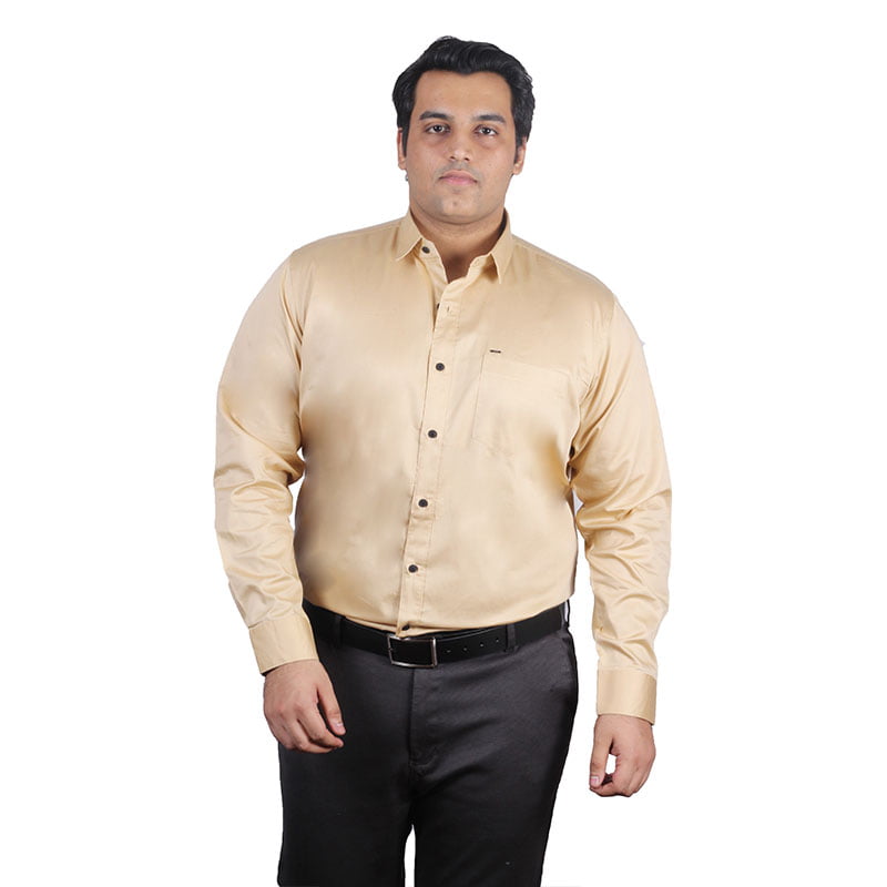 Xmex plus size mens plus size cotton satin quality formal and party shirts full sleeves steel grey.