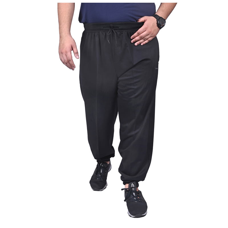 Men's plus size track pants joggers black color