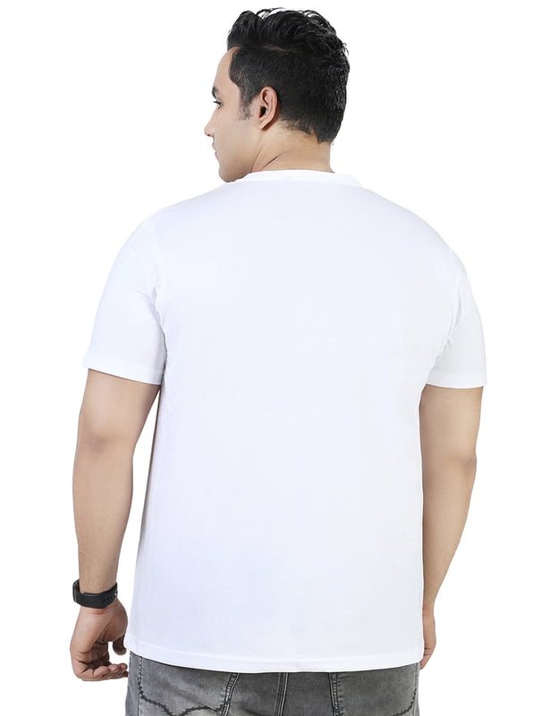Xmex Men's Plus Size Rock New York Print Cotton Anthra T-shirt
