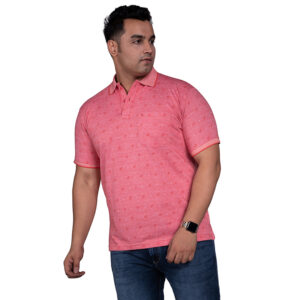 Plus Size Men's Color block Polo Collar Black T shirt