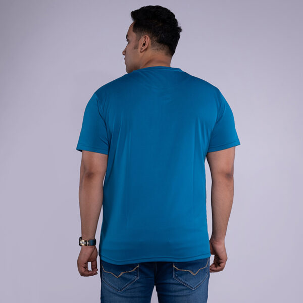 Men's Plus Size Dri-Fit Half Sleeve Solid Black T-shirt