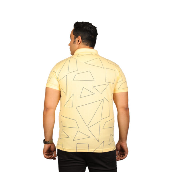 Plus Size Men's Half Sleeve All Over Printed Lemon T-shirt