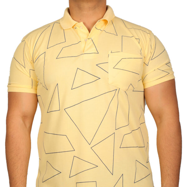 Plus Size Men's Half Sleeve All Over Printed Lemon T-shirt