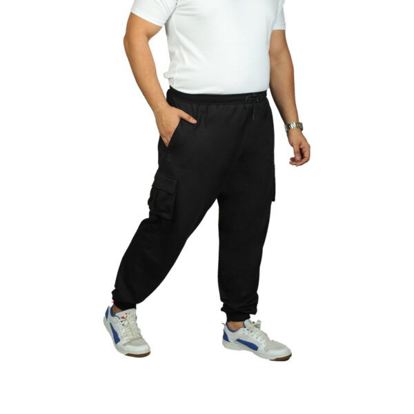 Plus Size Cargo Joggers Elastic Off White Men's Track Pants With Zipper Pockets