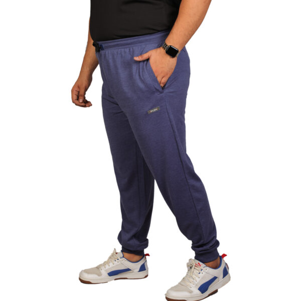 Plus Size Joggers Elastic Black Men's Track Pants With Zipper Pockets