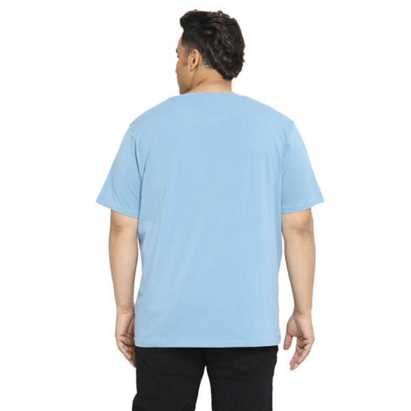 Men's Plus Size Grey Camouflage Print Crew Neck T-Shirt