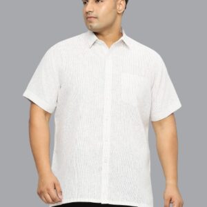 Men's Plus Size Cotton Casual Wear Half Sleeve Shirt 1